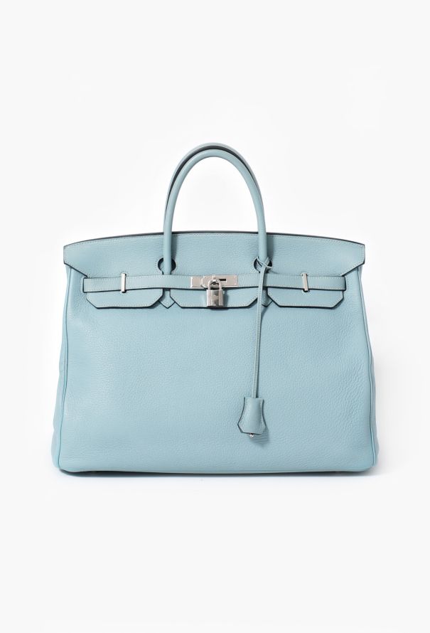 Hermès Bleu Ciel Clemence Birkin 40 - 1