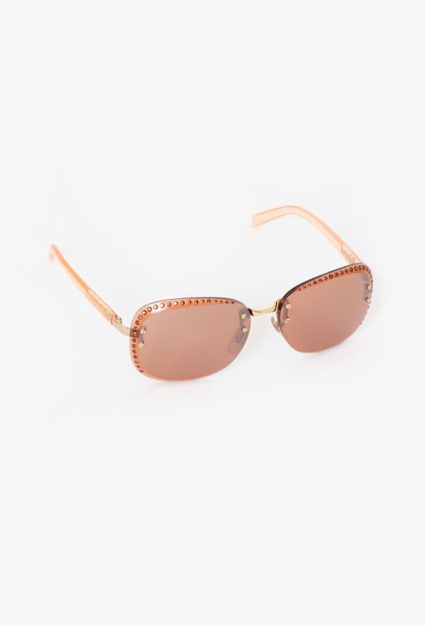 Gianni Versace '90s Embellished Rimless Sunglasses - 3 Gianni Versace '90s Embellished Rimless Sunglasses - 3