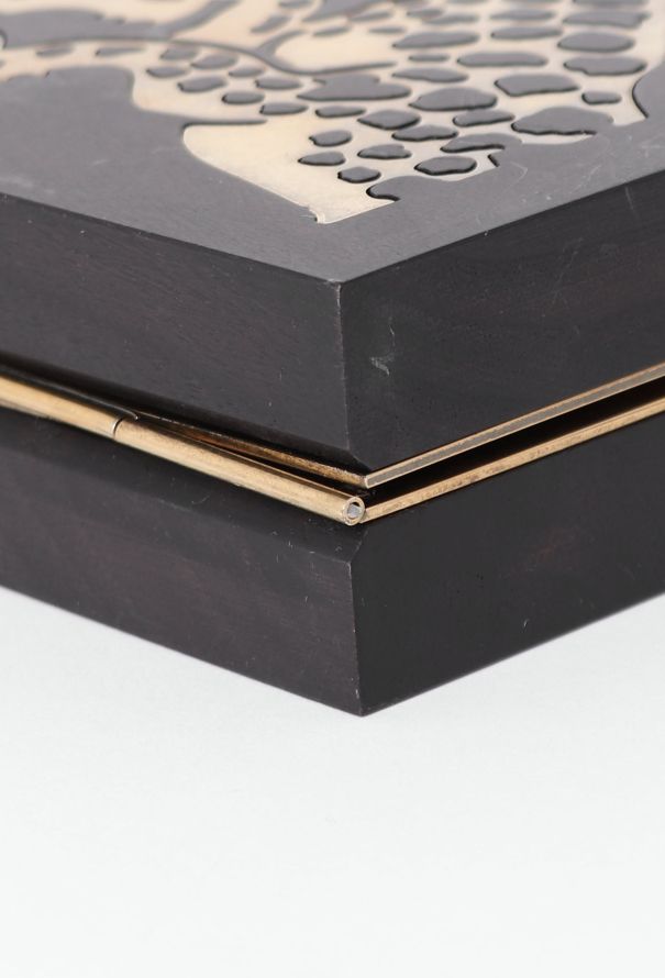Valentino Cheetah Wood & Metal Minaudière - 9