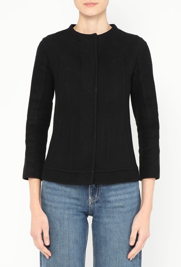 Louis Vuitton Collarless Cashmere Jacket - 3