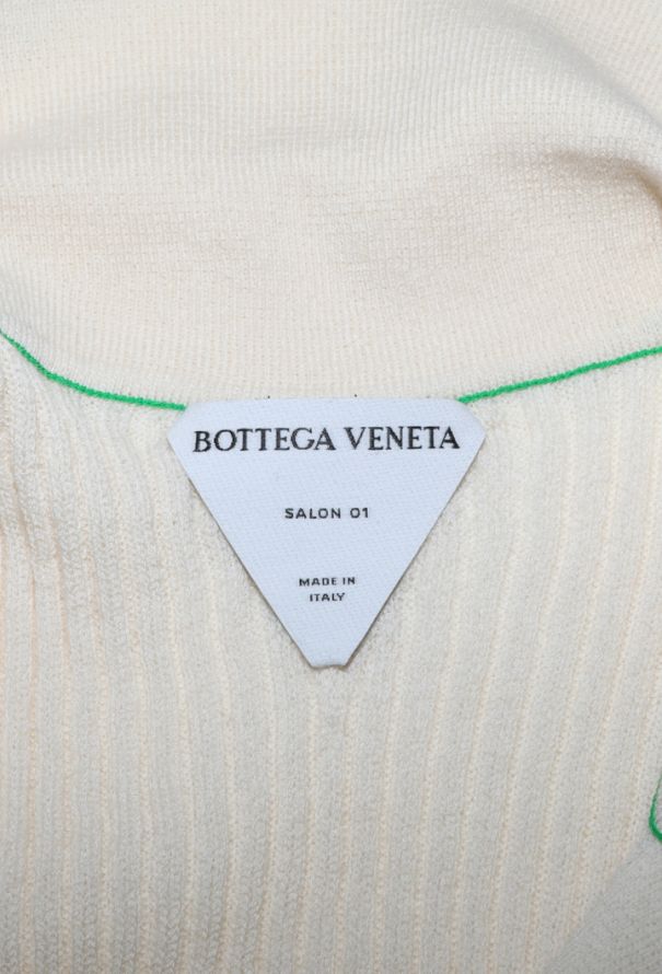 Bottega Veneta Ribbed Knit Polo Top, 2021 - 5