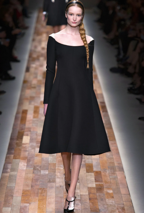 Valentino F/W 2013 Flared Boat Neck Dress - 2