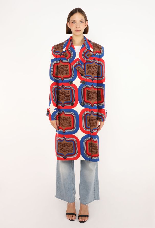Miu Miu Graphic Wool 'Endcore' Overcoat, S/S 2025 - 1