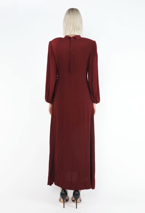 '30s Gathered Midi Dress - 5