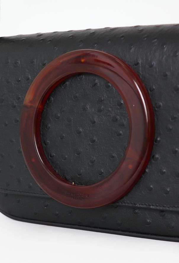 Saint Laurent 2017 Black Ostrich Eddie Shoulder bag - 3