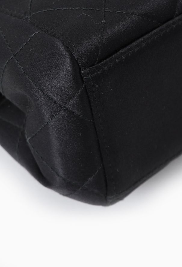 Chanel '90s Mini Satin Quilted Shoulder Bag - 9