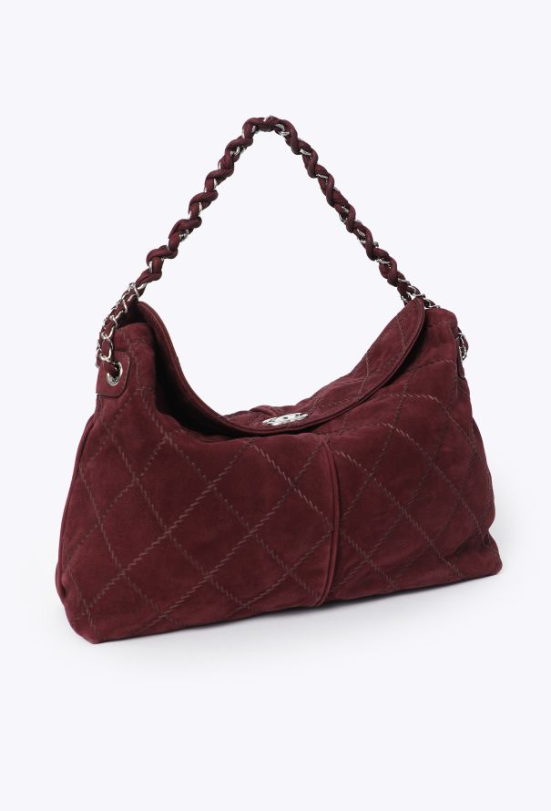 Chanel Quilted French Reviera Nubuck Hobo Bag - 3