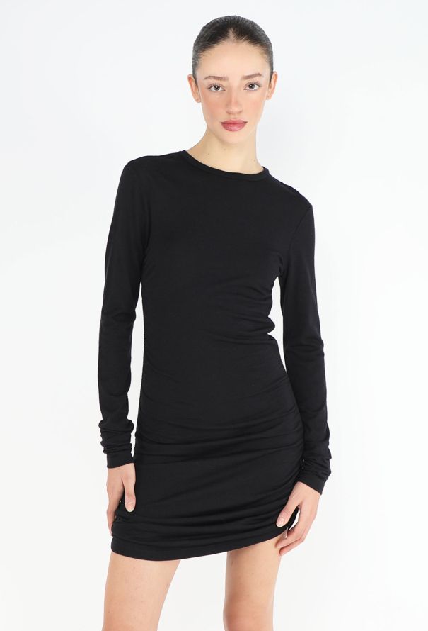 Saint Laurent 2023 Ruched T-Shirt Dress - 1