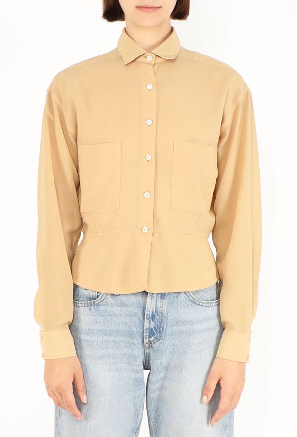 Alaïa Crêpe Peplum Top, S/S 1987 - 1