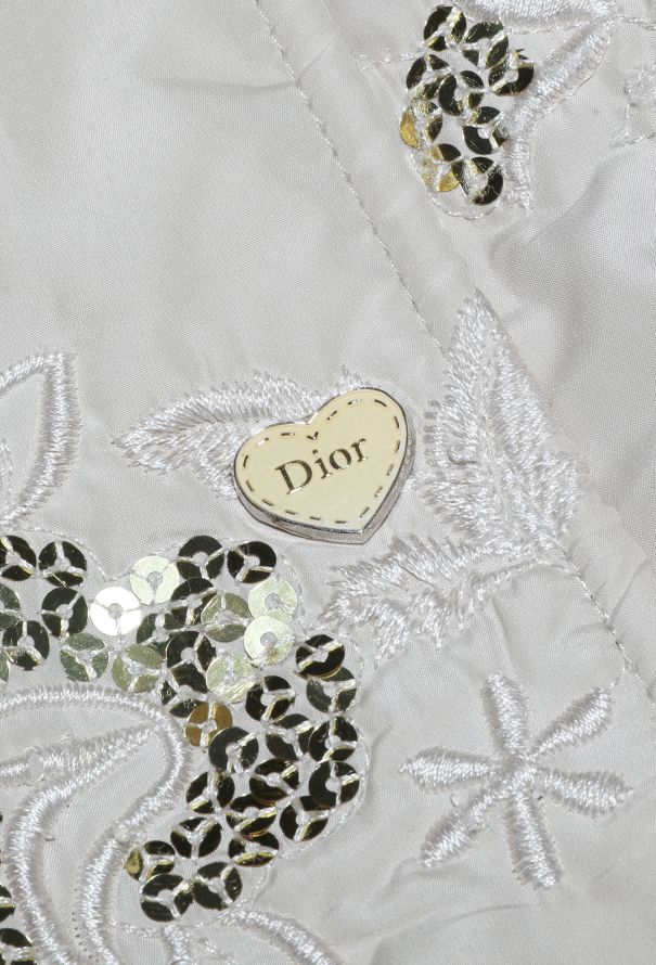 Dior 2002 Sequin Embroidered Duvet Jacket - 7 Dior 2002 Sequin Embroidered Duvet Jacket - 7