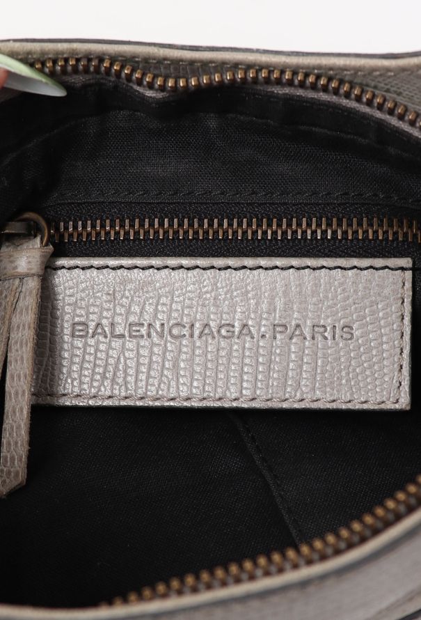 Balenciaga Grey Embossed Classic Hip Bag - 11