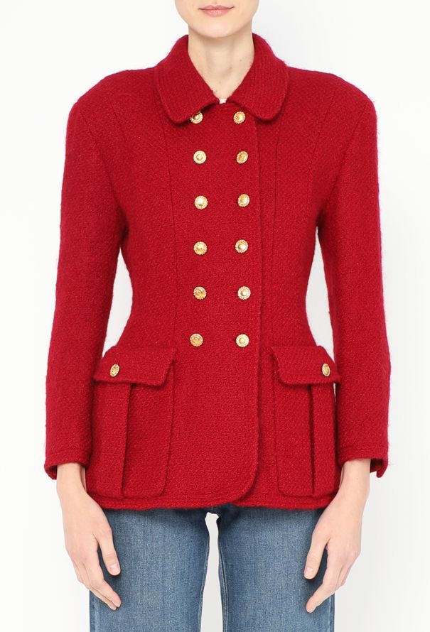 Chanel RARE F/W 1988 Bouclé Hourglass Jacket - 1