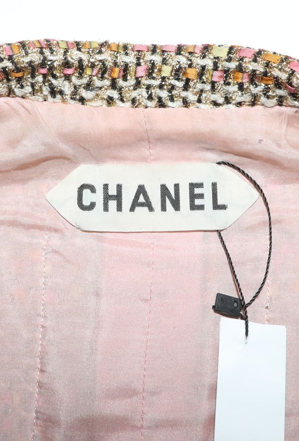 Chanel Haute Couture '90s Lamé Tweed Blazer - 8