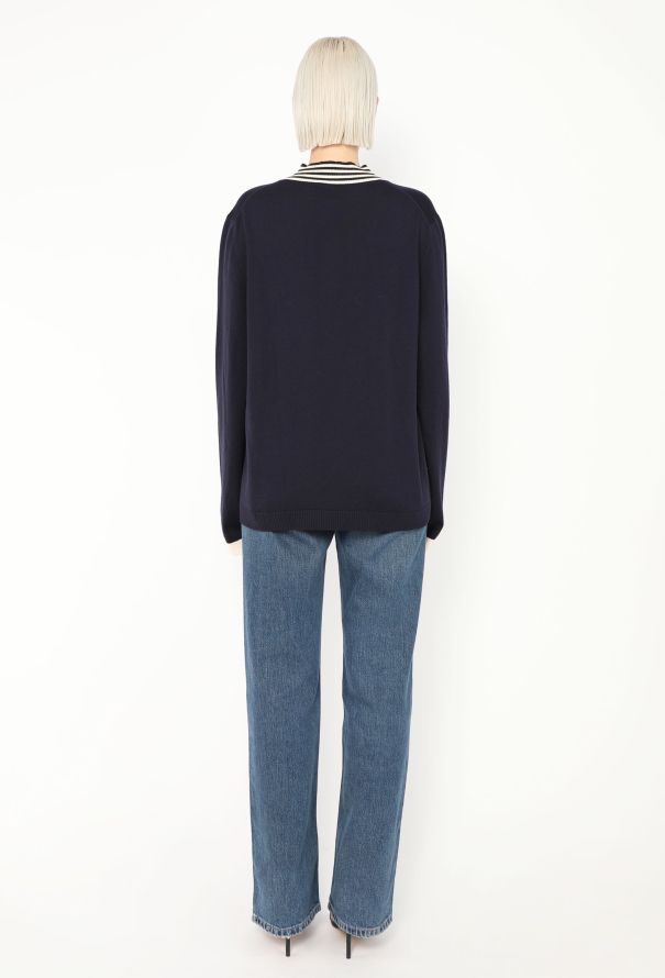 Gucci Marinière Trim Collegiate Sweater - 4