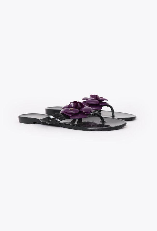 Chanel Camélia 'CC' Jelly Sandals - 3 Chanel Camélia 'CC' Jelly Sandals - 3