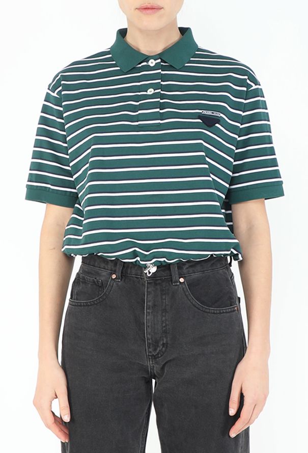 Prada 2025 Drawstring Polo T-Shirt - 1
