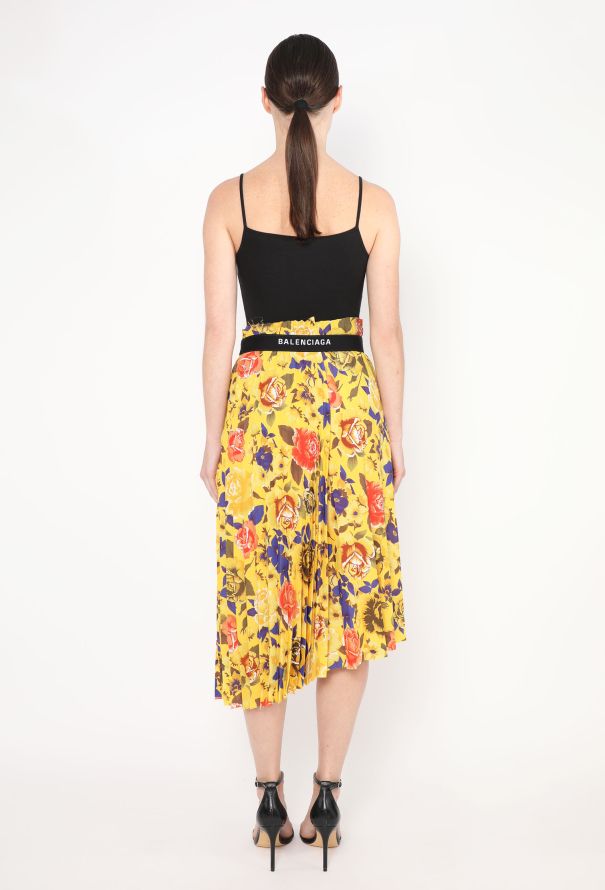 Balenciaga F/W 2018 Pleated Floral Skirt - 6