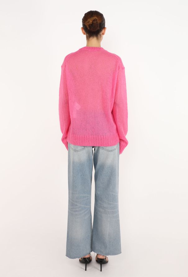 Céline Lightweight Mohair Knit Top - 4