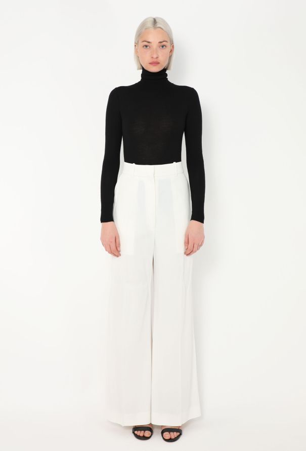 Céline S/S 2010 Wide-Leg Silk Trousers - 1