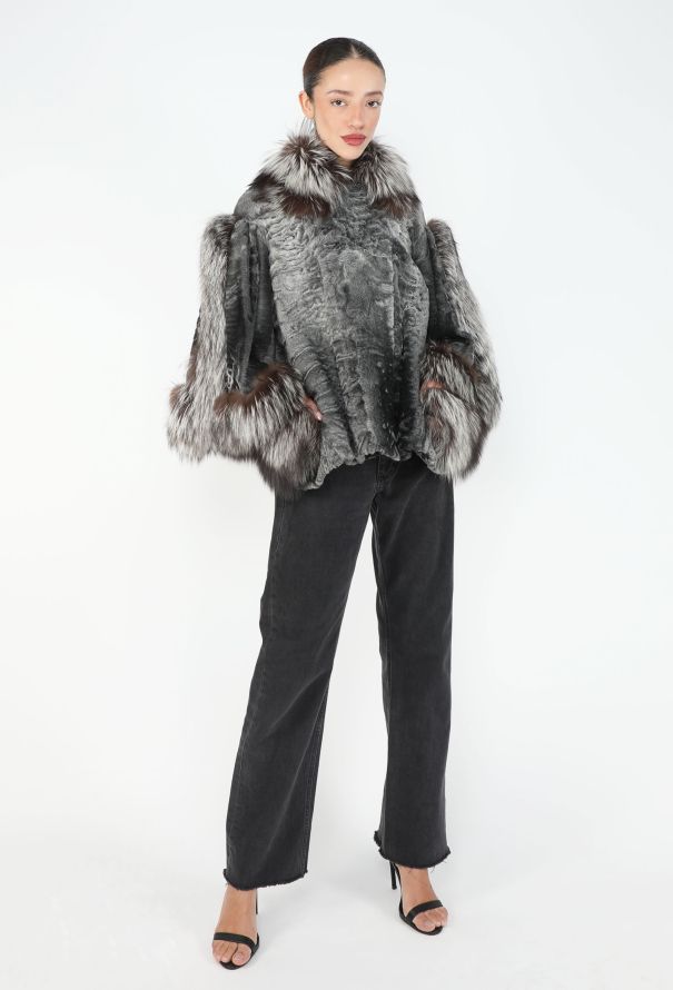Dior RARE F/W 2007 Astrakhan Fox Fur Jacket - 5