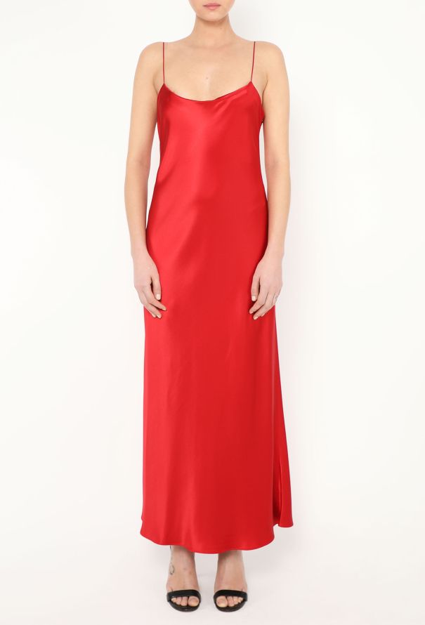Refine Carolyn Silk Slip Dress Red - 2 Refine Carolyn Silk Slip Dress Red - 2