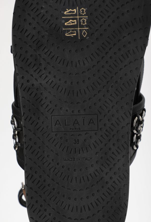 Alaïa Chainlink Platform Sandals, 2021 - 6