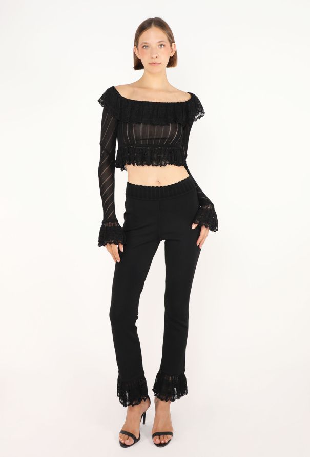 Alaïa Scallopped Ruffled Ensemble, S/S 1992 - 3