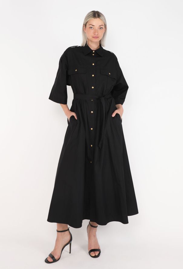 Céline Belted Calèche Cotton Dress, 2022 - 3