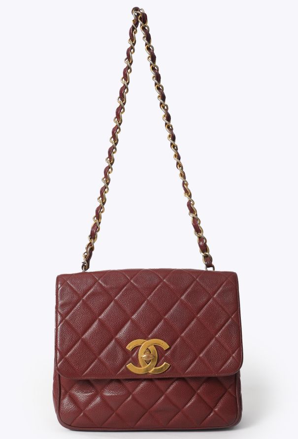 Chanel Vintage '90s Quilted Caviar Shoulder Bag - 1