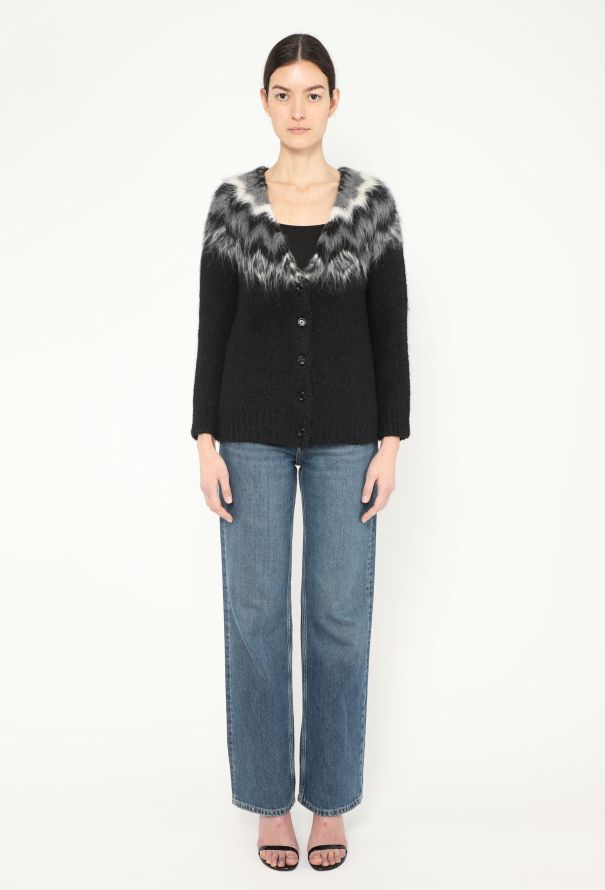 Céline 2019 Fair Isle Alpaca Cardigan - 2
