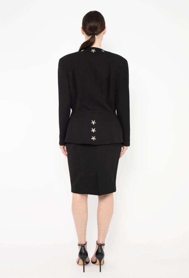 Thierry Mugler F/W 1990 Cinched Star Embellished Ensemble - 8 Thierry Mugler F/W 1990 Cinched Star Embellished Ensemble - 8