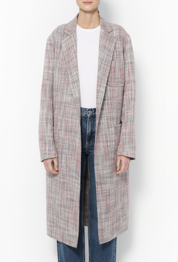 Celine outlet plaid coat