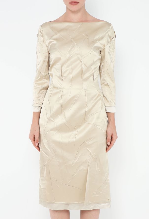 Miu Miu F/W 2024 Charmeuse Sheath Dress - 3