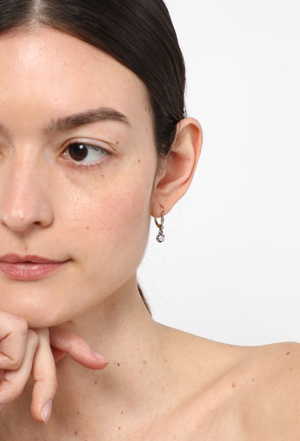 Vintage Fine Jewelry 18k Yellow Gold & Diamond Dormeuses - 2 Vintage Fine Jewelry 18k Yellow Gold & Diamond Dormeuses - 2