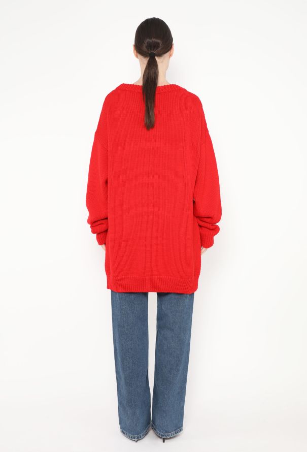 Céline S/S 2021 Oversized Intarsia Sweater - 4