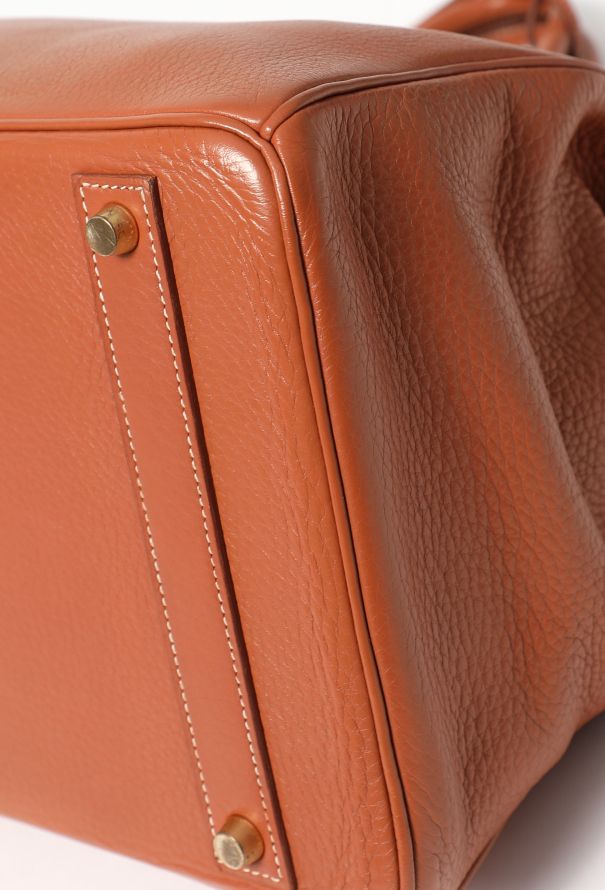 Hermès '90s Brique Clémence Birkin 40 - 11