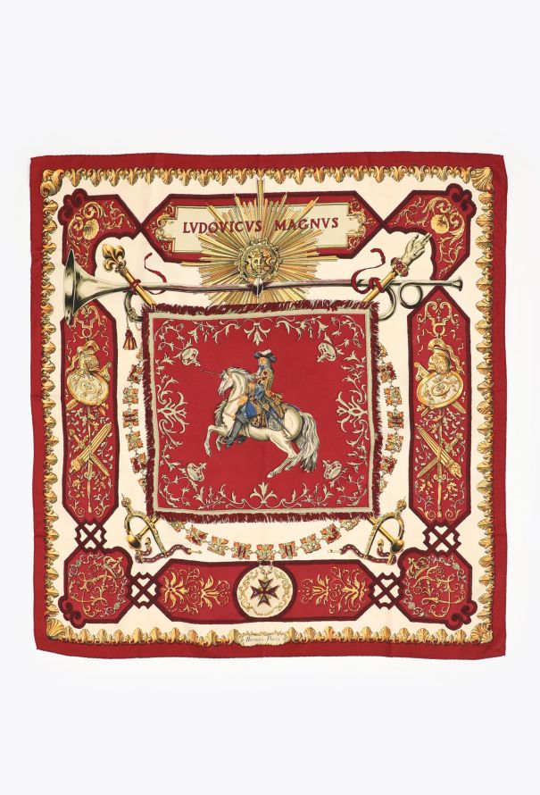 Hermès Vintage 'Lvdovicvs Magnvs' 90cm Silk Carré - 1