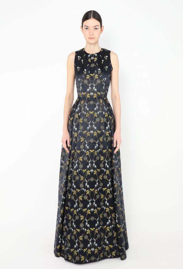 Alexander McQueen 2015 Jacquard Charmeuse Gown - 2 Alexander McQueen 2015 Jacquard Charmeuse Gown - 2
