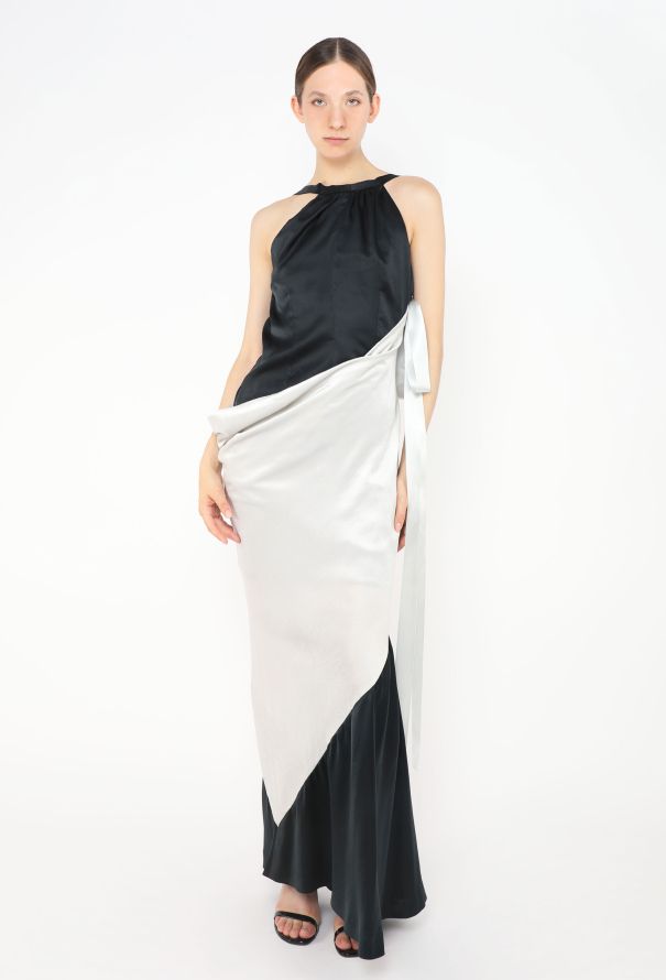 Chloé Early '90s Velvet Overlay Silk Gown - 3 Chloé Early '90s Velvet Overlay Silk Gown - 3