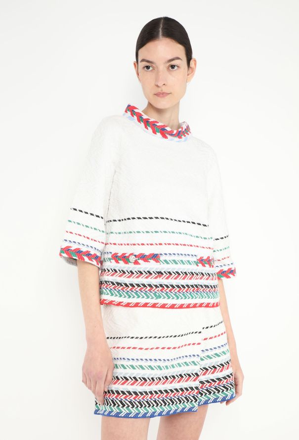 Chanel S/S 2016 Iridescent Chevron Ensemble - 1