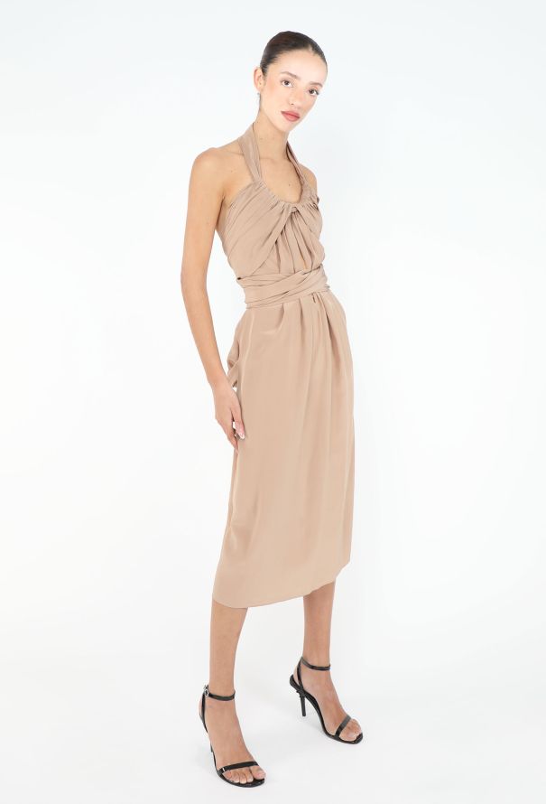Saint Laurent RARE Spring 2002 Draped Sheath Dress - 3