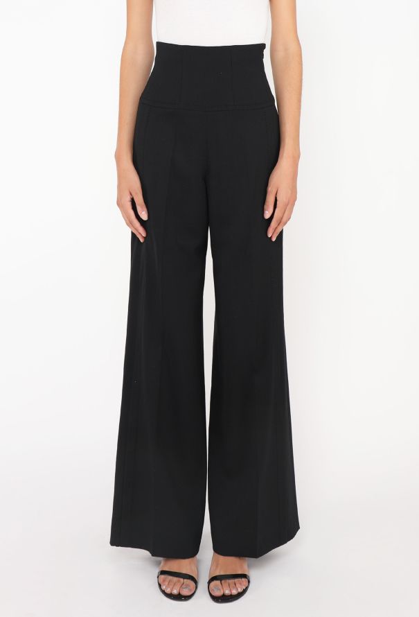 Christian Lacroix Late '90s Piqué Flared Trousers - 2