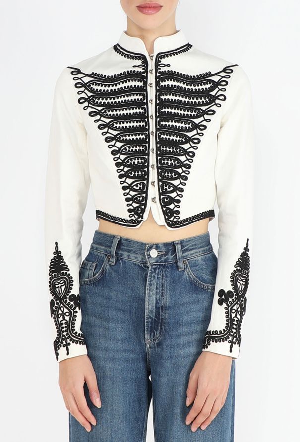 Alexander McQueen COLLECTOR S/S 2003 'Irere' Soutache Military Jacket - 4