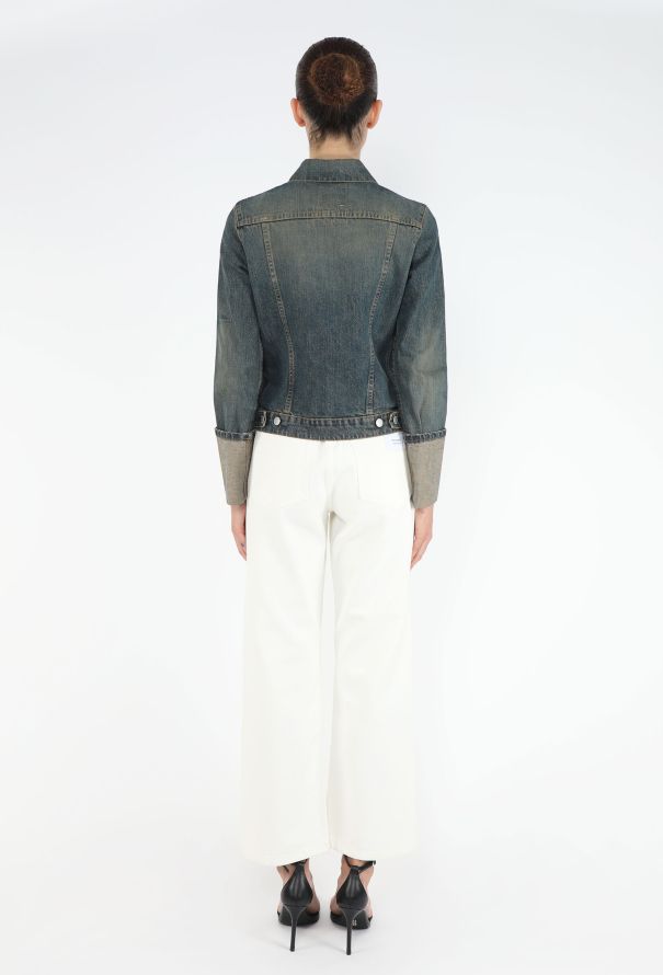 Helmut Lang Late '90s Turn-Up Denim Jacket - 5