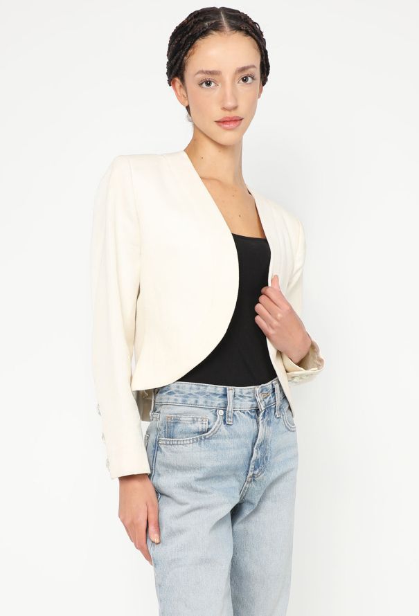 Saint Laurent 1991 Embellished Bolero Jacket - 1