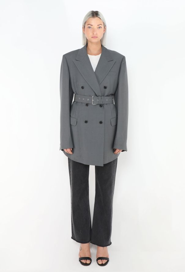 Prada 2018 Oversized Belted Blazer - 4
