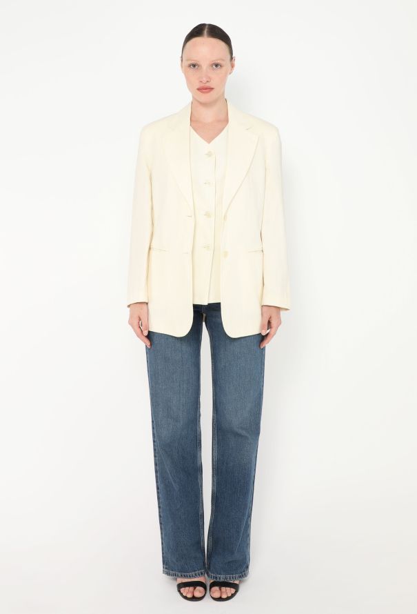 Tailored Linen Blazer Set - 2