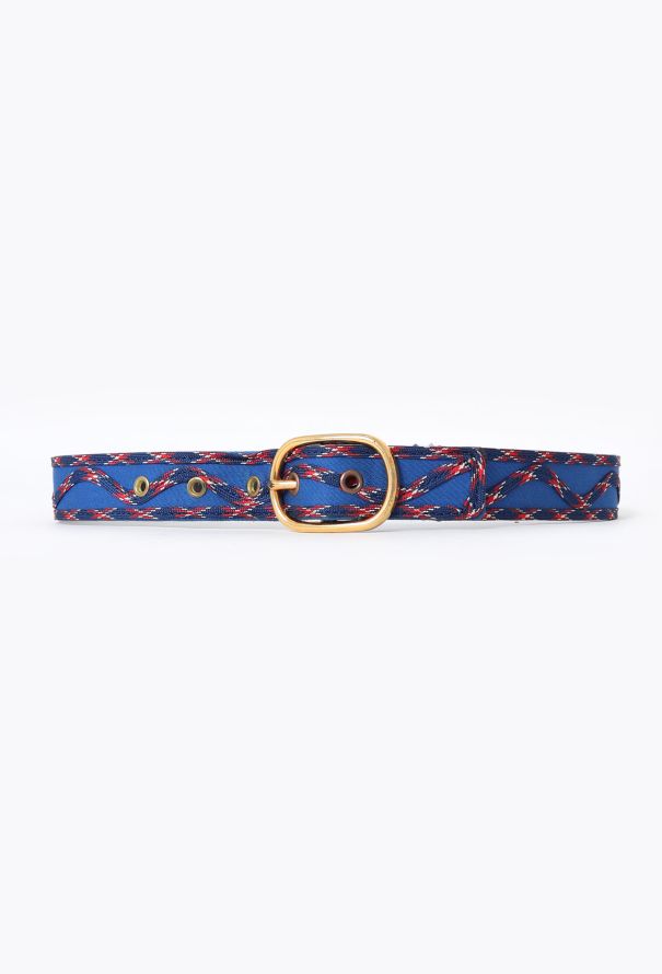 Saint Laurent '80s Embroidered Buckle Belt - 1