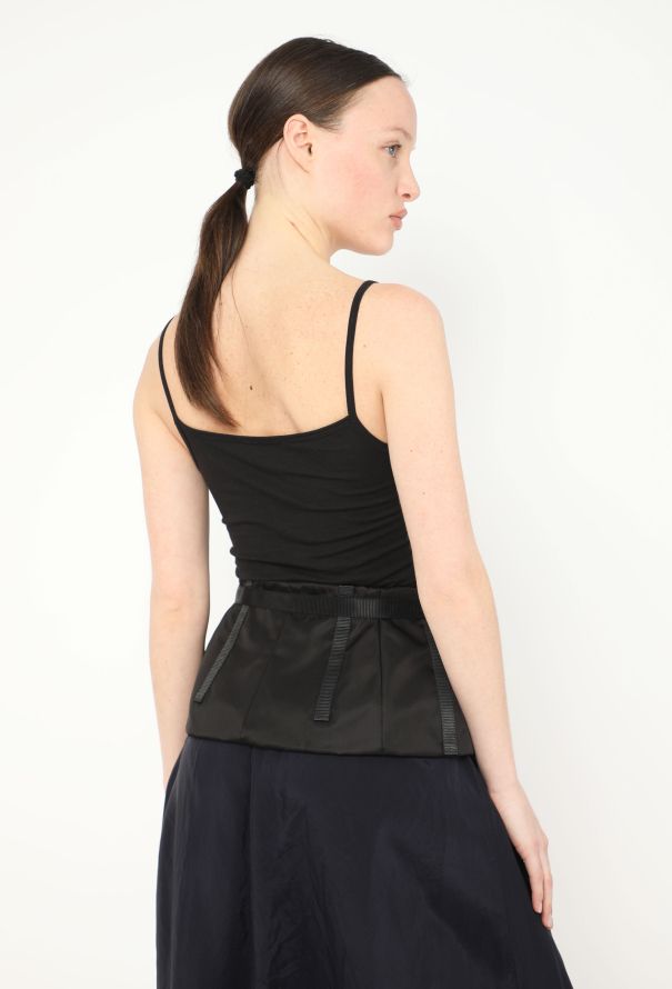 Prada 2020 Re-Nylon Peplum Buckle Belt - 4