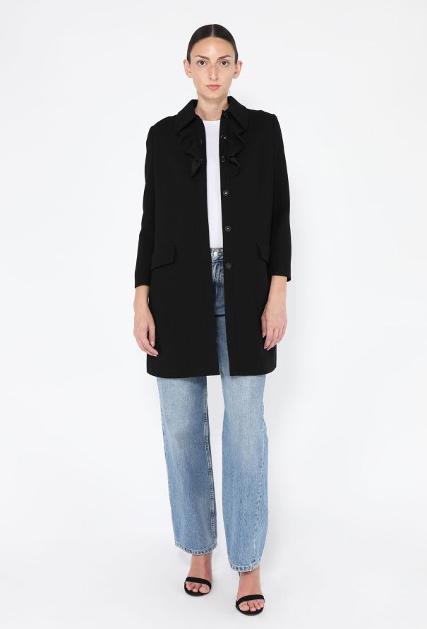 Miu Miu Crêpe Ruffle Coat, 2012 - 4
